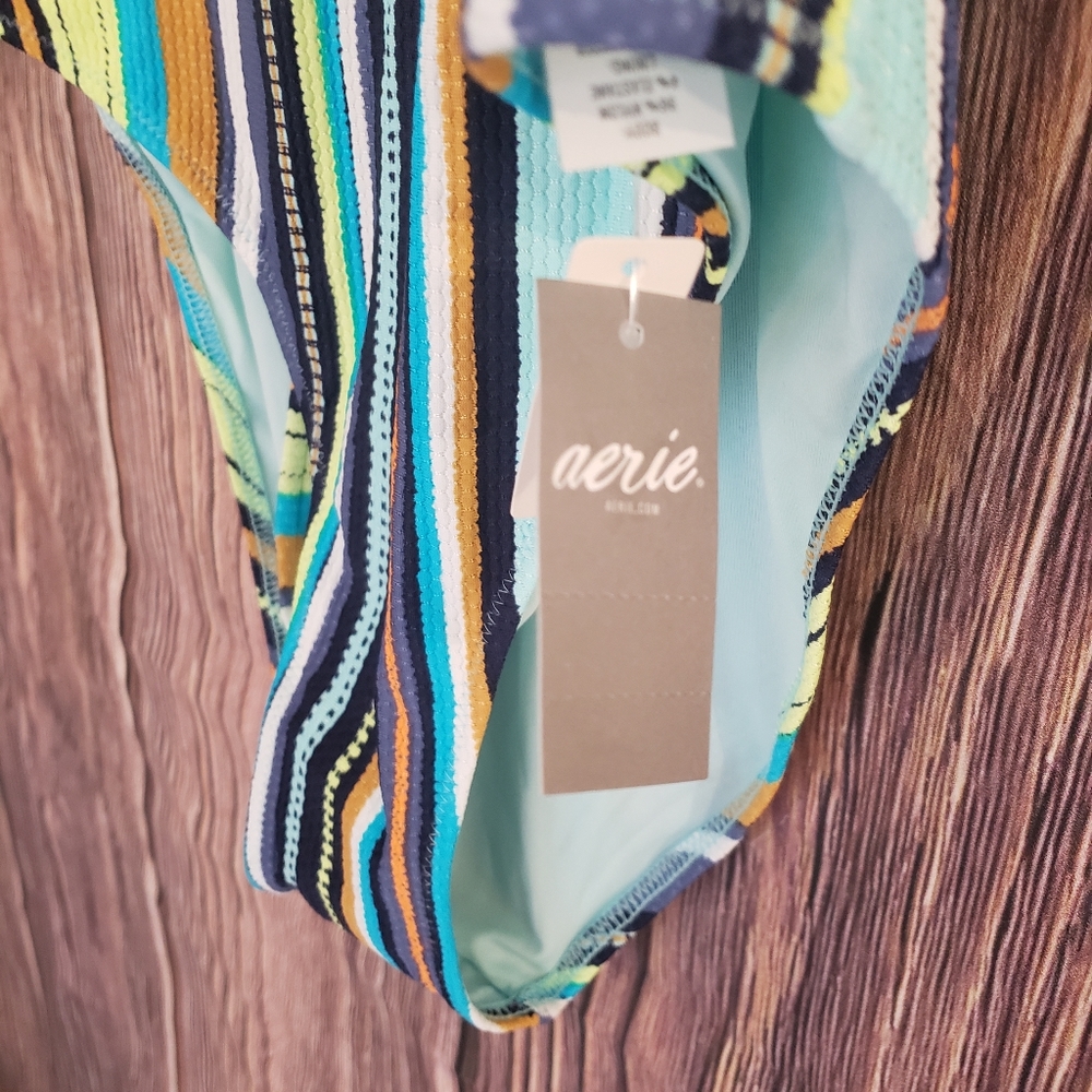 Aerie Striped MultiColor Swimsuit - Picture 6 of 11